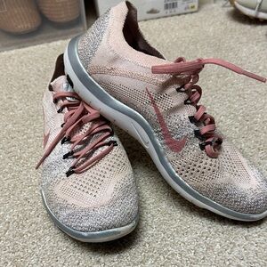 Nike Women's Pink and Gray Athletic Shoes